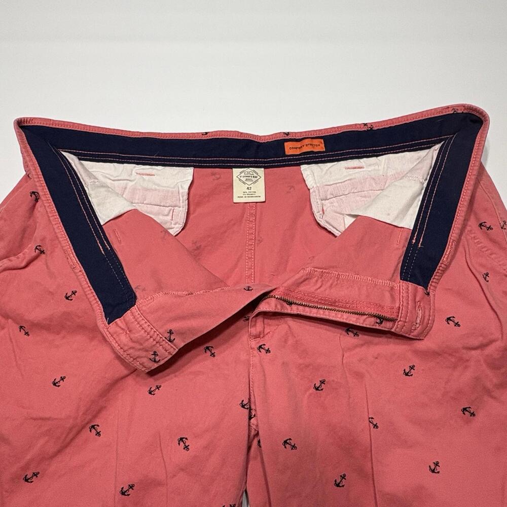 St. John's Bay Men's Size 42 Coral Anchor Print Comfort Stretch Shorts - Picture 8 of 9